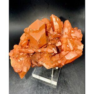 Fire Quartz Crystal Cluster | Hematoid Quartz 159g
